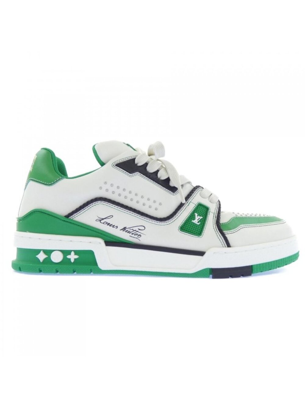 Louis Vuitton Studded LV Trainer Line Sneakers